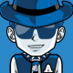 the man in blu
